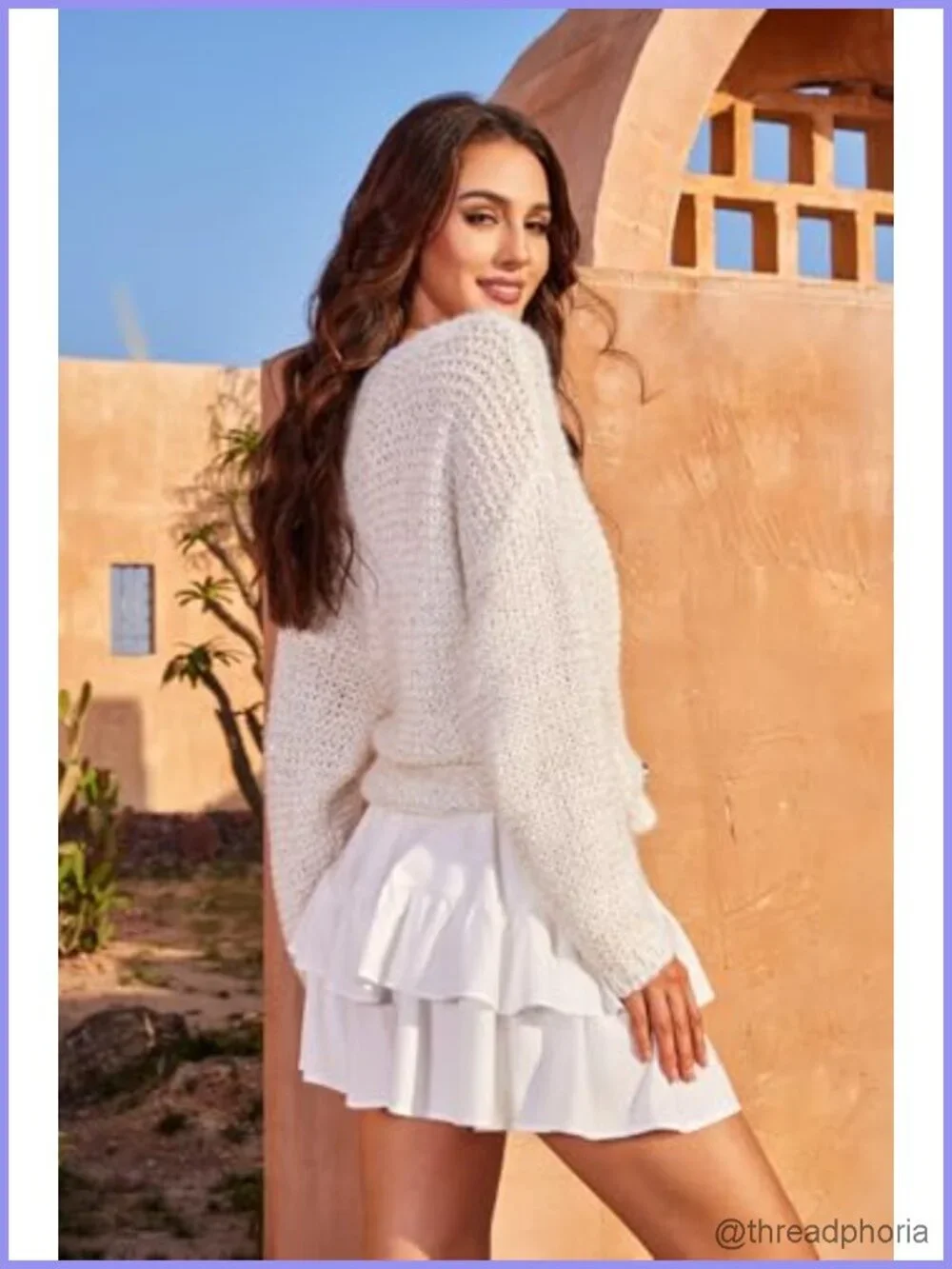 High Waist Ruffle Tiered Mini Skort with Pockets for Tennis Golf